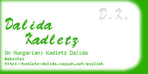 dalida kadletz business card